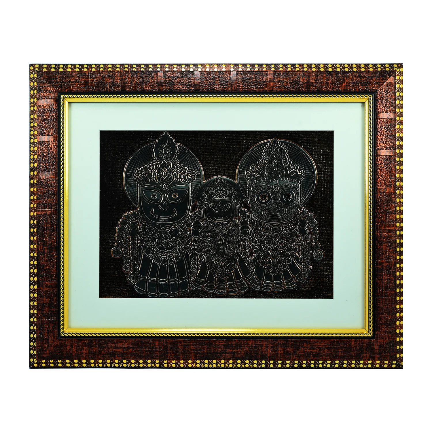 SmileSellers Handmade Jagannath Balabhadra Subhadra Photo Frame, Wall Hanging,Wall Decor