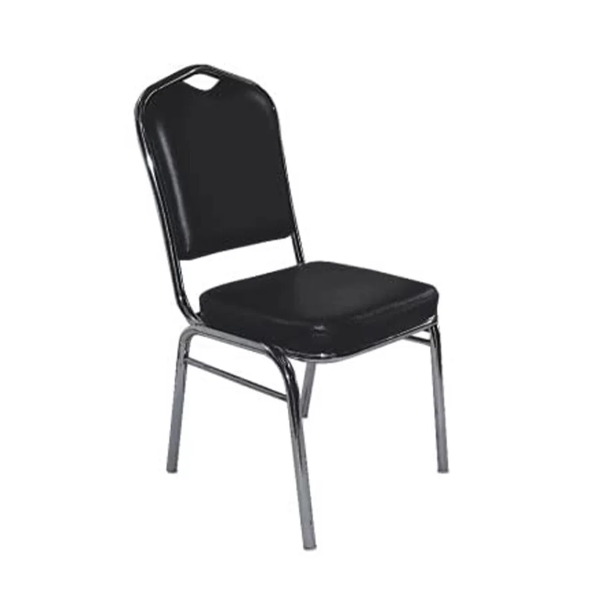SmileSellers Hight Adjustable Bar Chair Kitchen Stool Smooth Black Back Seat with Chrome Finish
